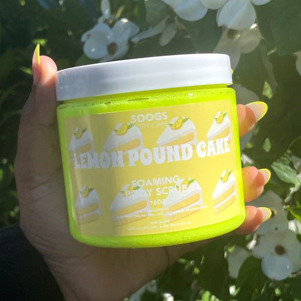 Lemon Pound Cake |  Foaming Body Scrub