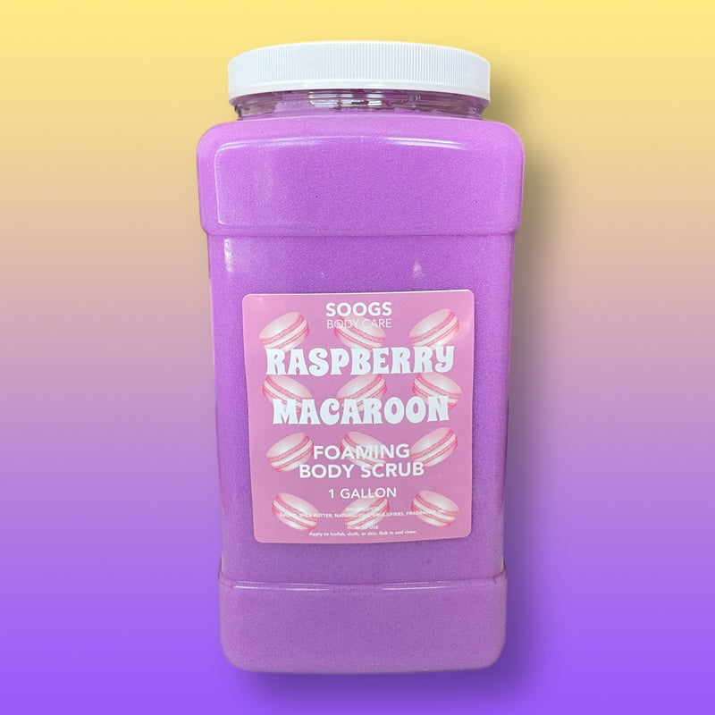 Raspberry Macaroon | Gallon Foaming Body Scrub