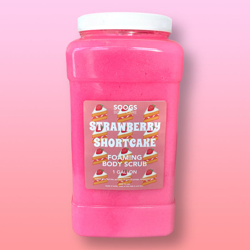 Strawberry Shortcake | Gallon Foaming Body Scrub